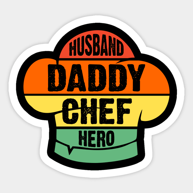 Husband Daddy Chef Hero Sticker by SimonL